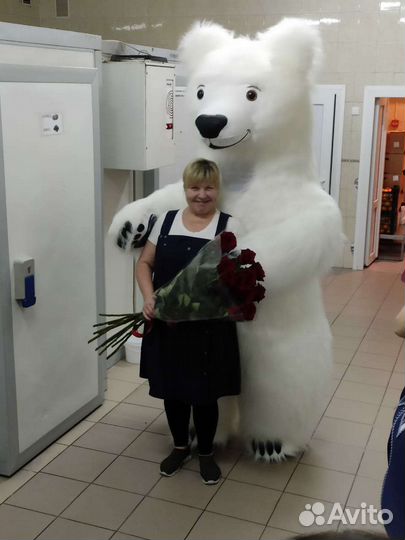 Белый мишка поздравление