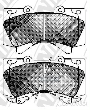 Колодки тормозные дисковые перед