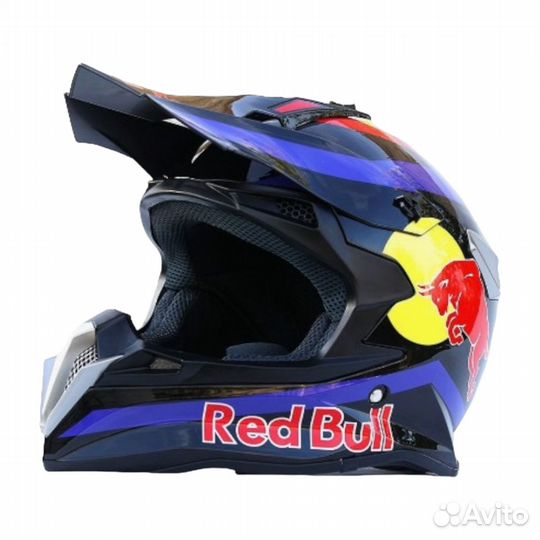 Мотошлем кроссовый WLT Red Bull шлем для мотоцикла