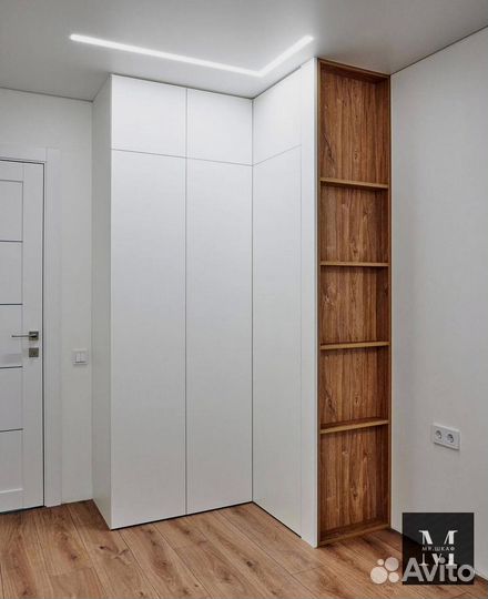 Шкаф распашной с фрезеровкой