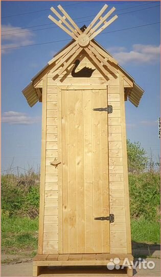 Дачный туалет с лебедем ZFJ