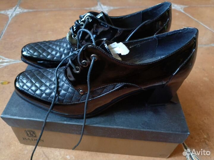 Полуботинки кожа