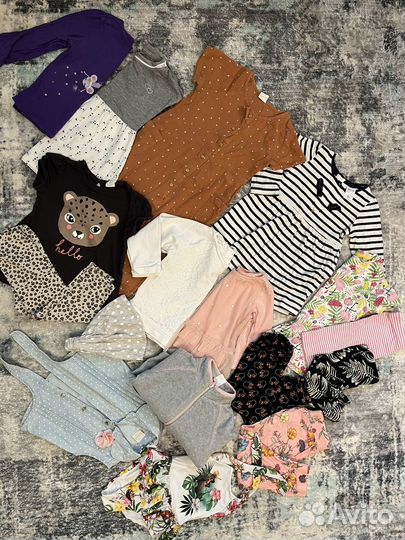Детские вещи пакетом на девочку 86