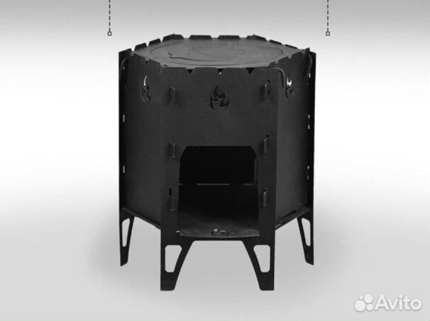 Печь походная разборная для казана
