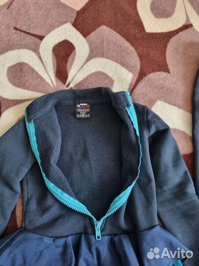 Костюм для фигурного катания и термокупальник 116