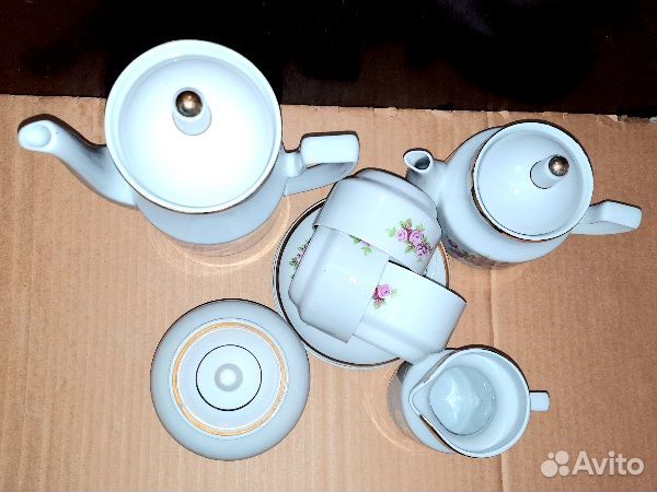 Чайный сервиз фарфор Рига СССР неполный