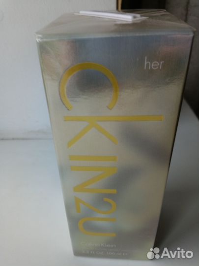 Оригинал 100мл.Calvin Klein CK In2u.Женc.New.Амбра
