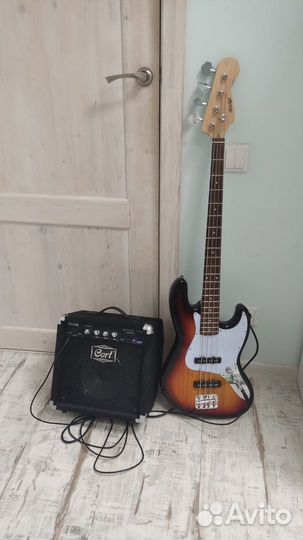 Бас гитара Homage с комбо усилителем Cort
