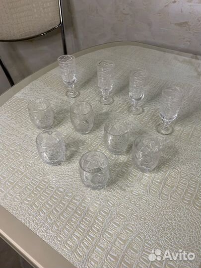 Хрустальные рюмки на ножке СССР