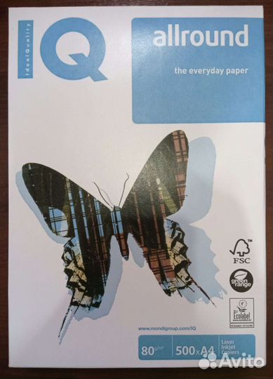 Бумага для офисной техники IQ Allround, А4