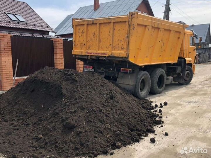 Жирный чернозём в камаз 15 тон