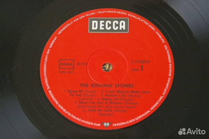 Пластинка The Rolling Stones 1964/1970 + poster