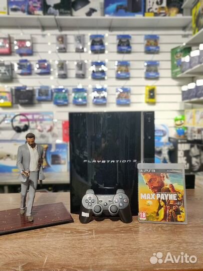 Ps3 Fat 80gb комплект с Max Payne 3