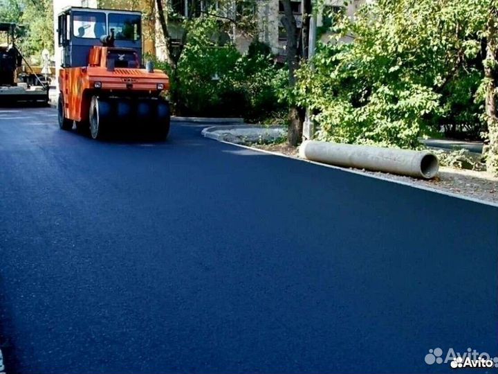 Асфальтирование дорог двора укладка асфальта