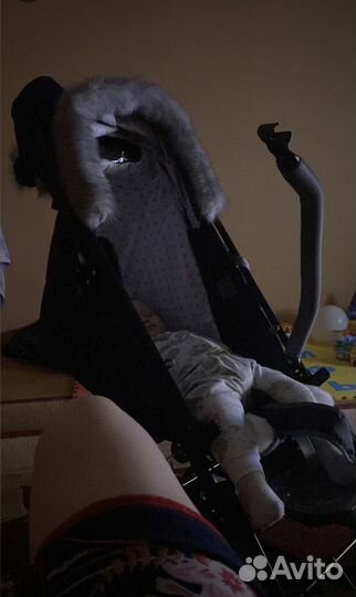 Санки-коляска, детские, зимние на колесах Ника