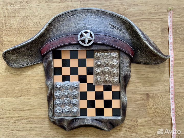 Игра настольная шашки, подарочный набор, новая