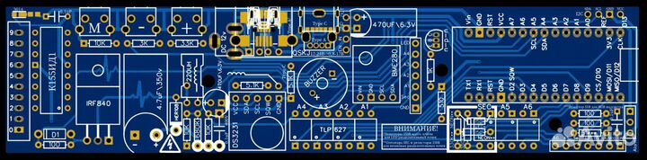 Платы для сборки часов на 6-и лампах ин-14\ин-12