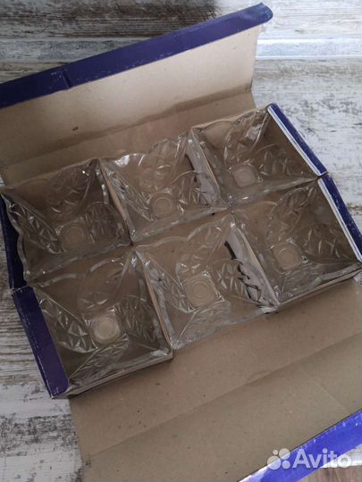 Набор стеклянных пиал/салатников