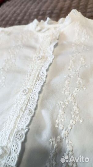 Новая Блузка/рубашка с вышивкой для девочки