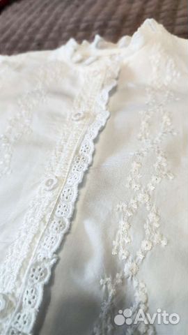 Новая Блузка/рубашка с вышивкой для девочки