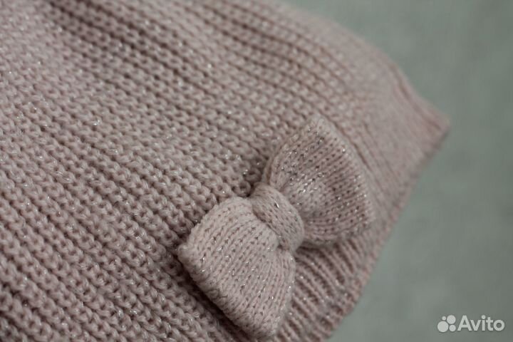 Комплект деми шапка снуд варежки H&M 2-4 года