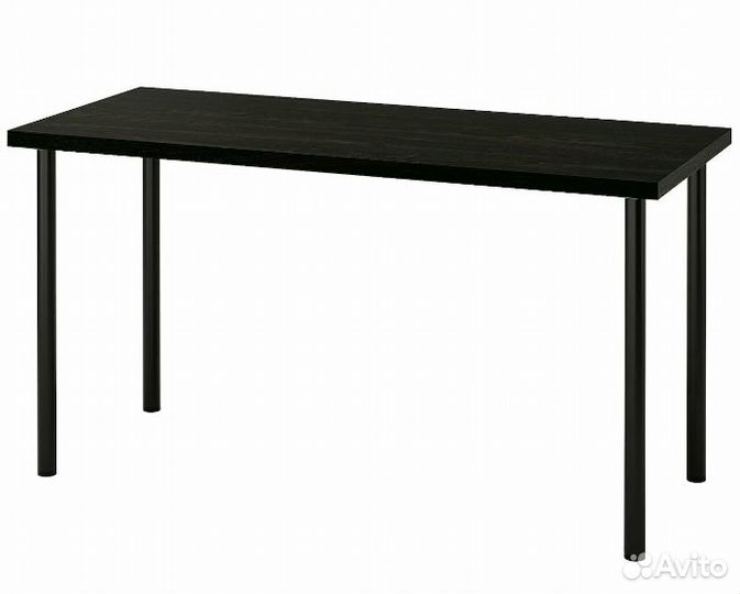 Стол IKEA черный 120x60 см