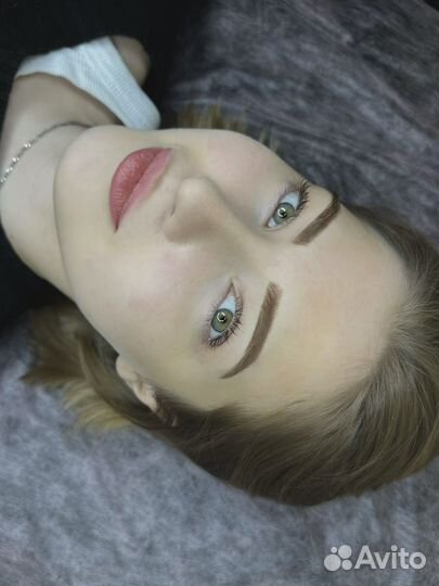 Перманентный макияж губ бровей