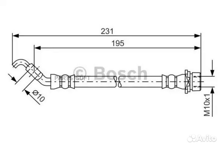 Bosch 1987481562 Шланг торм