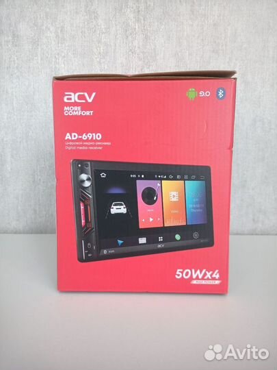 ACV AD-6910 автомагнитола Android 2 DIN