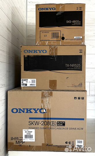 Ресивер Onkyo 4K TX-NR 525 и комплект акустики 6.0