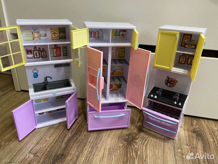 Пластиковая кухня для барби