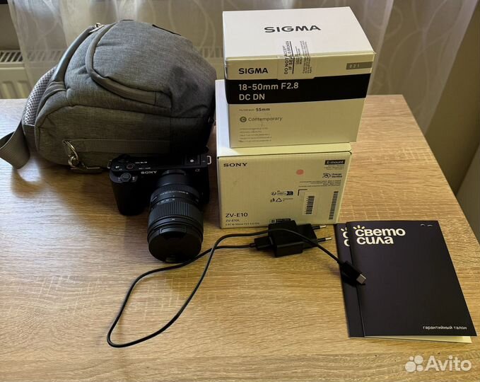 Sony ZV-E10 sigma 18-50 комплект