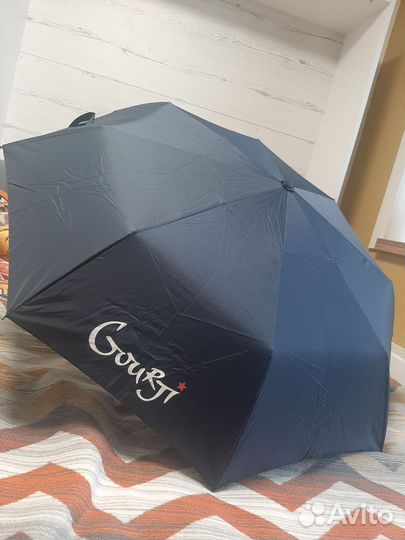 Зонт полуавтомат синий