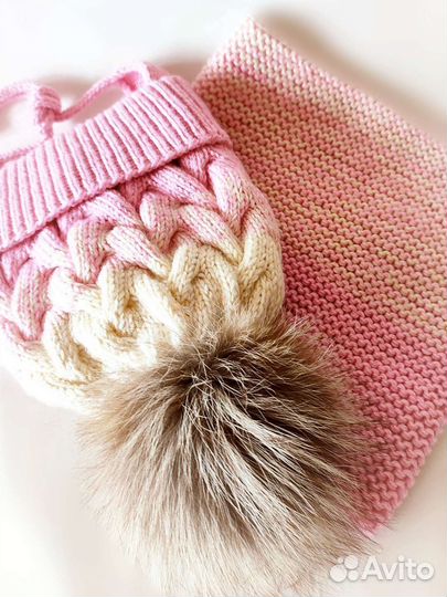 Шапка и снуд детские