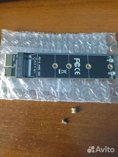 Адаптер ssd m2 nvme в слот PCIe 3.0 x1