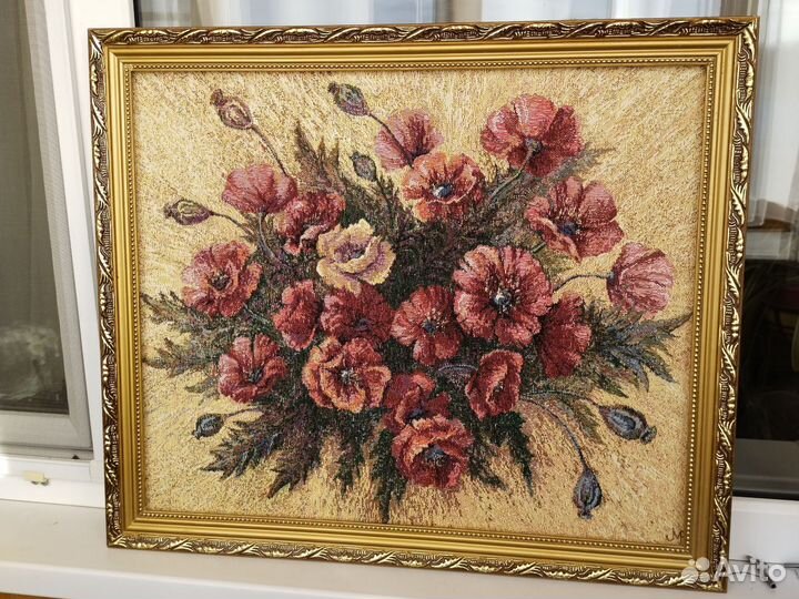 Картина в раме гобеленовая