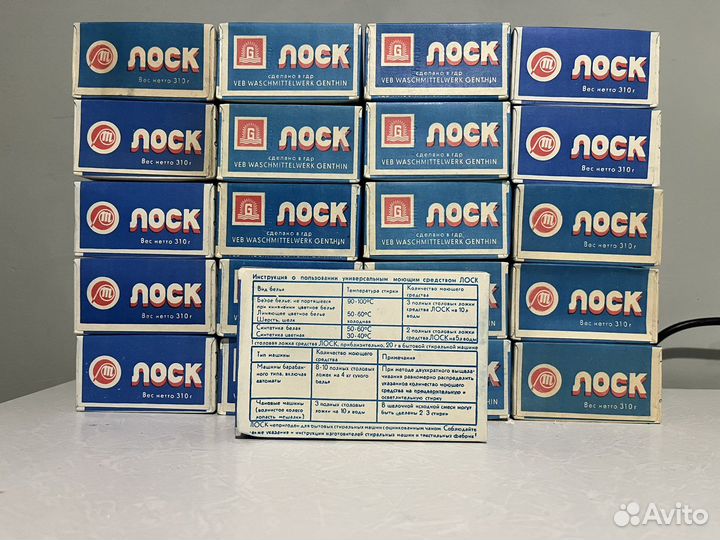 Стиральный порошок Лоск ГДР 1987г