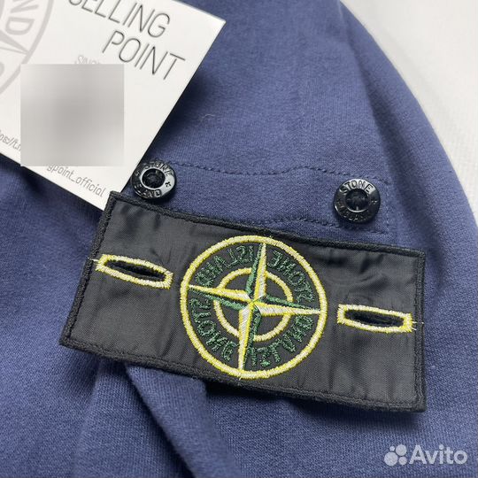 Лёгкий свитшот Stone Island 18FW чернильно-синий L