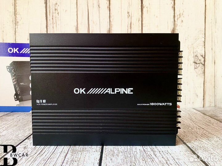 Усилитель Alpine ok 4 канала новый