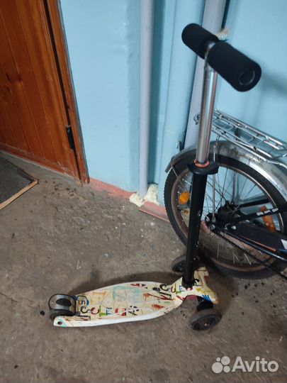 Самокат детский трехколесный бу