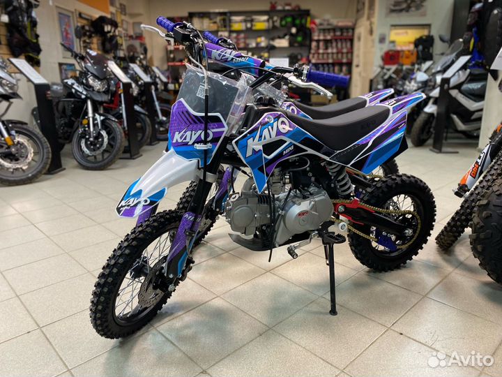 Питбайк kayo mini YX125EM 14/12 (механ.,эл.старт.)
