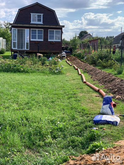 Канализация, септик из бетонных колец