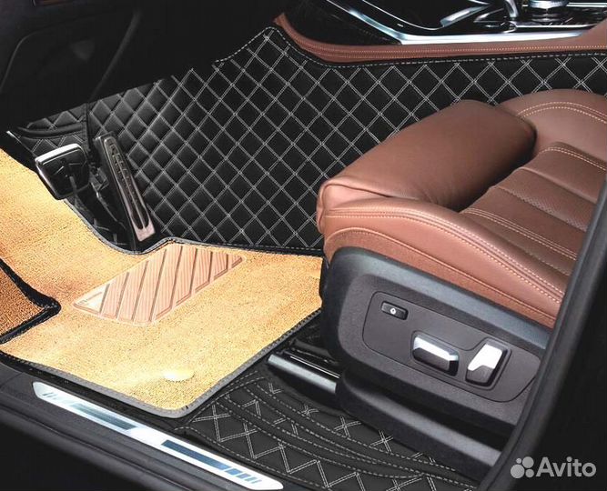 3D Коврики Toyota Салон Багажник из Экокожи