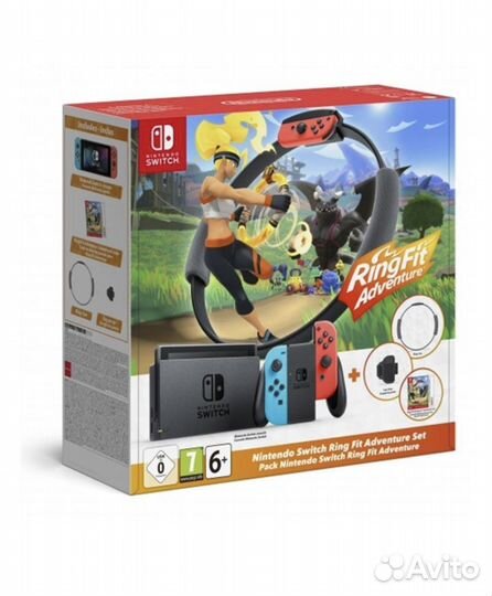 Nintendo Switch 32 GB Neon Red/Blue + Ring Fit