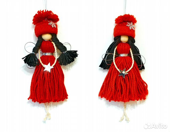Кукла новогодний ангел. Елочная игрушка
