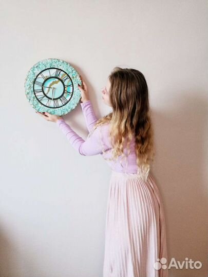 Часы интерьерные из эпоксидной смолы