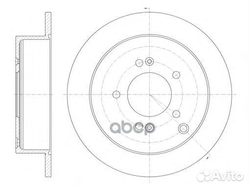 6756.00 диск тормозной задний Hyundai Santa Fe