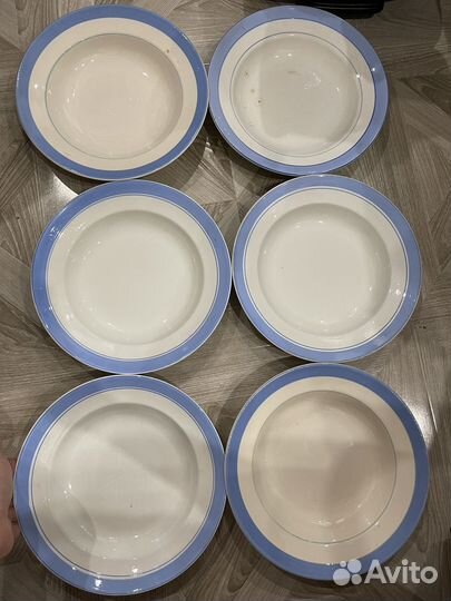 Тарелка суповая СССР диаметр 26