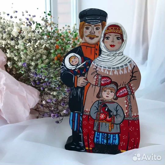 Игрушка деревянная расписная