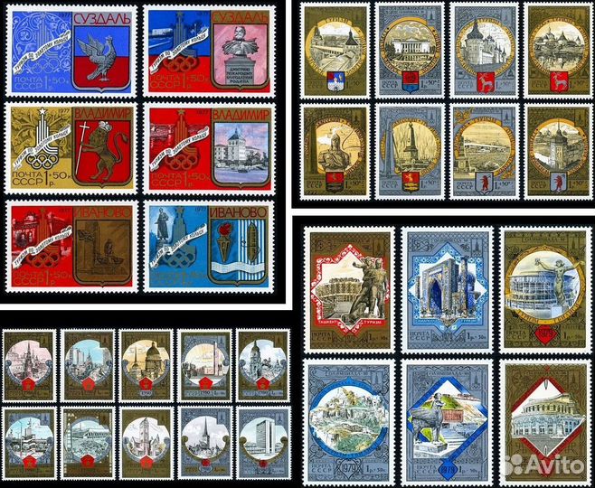 Почтовые марки Архитектура, Города, Туризм, Церкви